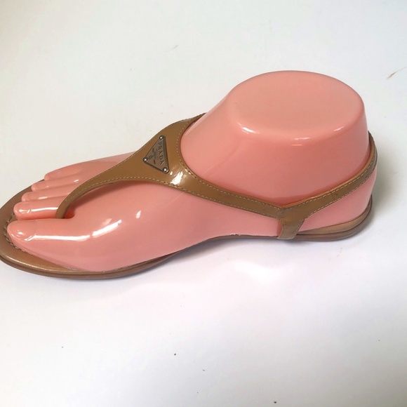 Nude-Colored Prada Sandals - Picture 4 of 12
